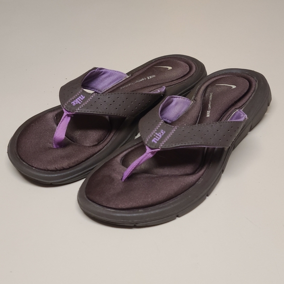 Nike Comfort footbed flip flop thong sandals size 7 - Picture 1 of 10